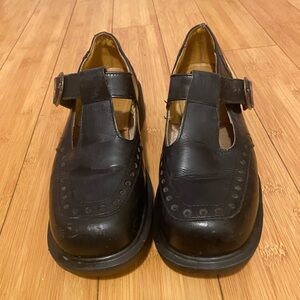 Vintage Square Toe Maryjane T Strap Doc Martens UK 5